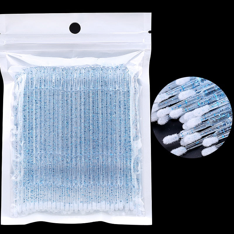 Disposable Eyelash Brushes and Swabs for Lash Extension Removal Disposable Eyelash Brushes and Swabs for Lash Extension Removal